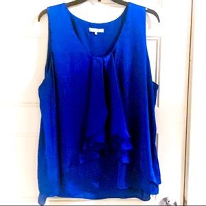 COPY - Women’s XL Royal Blue Dress Blouse-worm tw…